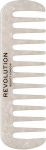 Revolution Haircare Natural Curl Wide Tooth Comb White ( kudrnat&eacute; a siln&eacute; vlasy ) - Hřeben