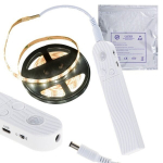 USB akutoitel liikumisandur LED-riba 2M soe valge