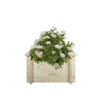 Puidust lillepott Timbela M616-1 35 cm