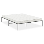 vidaXL metallist voodiraam, must, 150x200 cm