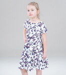 Laste kleit 235888 01, valge/lilla