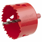 wolfcraft - Multi-materials BiM Cup Saw - Diameter 74 mm - Cutting depth 40 mm, Center Drill - ref. 5475000