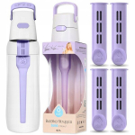 Joogipudel filtriga Dafi Solid Drinker, 0,7L + Pehme filtrikassett 3 tk, lilla