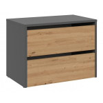 Kingakapp Top E Shop Modo, pruun/must