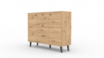 Kummut ADRK Furniture Besa 2D3S, pruun/must