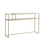 Konsoollaud SENSO FLOWER METAL 120 25L kuldne