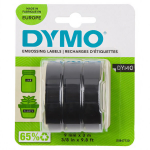 Dymo etikett 3D Label Tape 9mm 3m Glossy, 3-pakk must