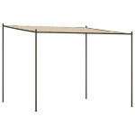 vidaXL varikatus, beež, 3x3 m 180 g/m&sup2;, kangas ja teras