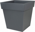 EDA Tuscany square pot - 50 cm - 87 L - Anthracite Gray