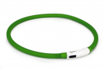 Kaelarihm Beeztees Dogini LED+USB, roheline