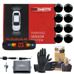 Parkimiss&uuml;steem 8 anduriga 22mm koos LED-ekraaniga EinParts, Must