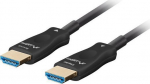HDMI optiline kaabel LANBERG - CA-HDMI-30FB-0200-BK - 20 m - Must