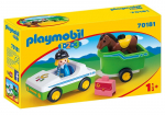 70181 PLAYMOBIL&reg; 1.2.3. Auto koos hobusehagisega