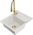 Graniitk&ouml;&ouml;givalamu Mexen Enzo segisti ja sifooniga, White+Gold