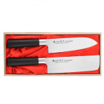 Satake Saku PP Santoku+Nakiri komplekt puidust karbis
