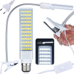 Mikroskoobi valgusti &ndash; 60x LED, Painduv 46 cm kael, V&otilde;imsus 20 W, Metallklamber
