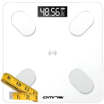 OMNA nutikas klaasist vannitoa kaalurakendus m&otilde;&otilde;tetass ja patareid