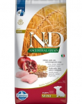 Farmina N&D Low Grain v&auml;ikest t&otilde;ugu kutsikatele kana ja hapulihaga, 7 kg