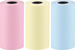 V&auml;rvilised paberirullid mini termoprinterile, 3 tk