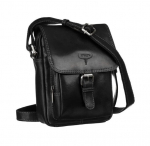 Ehtsast nahast k&auml;ekott meestele Buffalo Wild, must