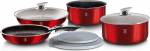 Pottide komplekt BerlingerHaus Metalic Line Burgundy Edition, 9-osaline