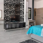 Art Deco Plastikust Ruumi Jagajad Lillornamentidega - 12 tk.