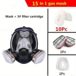 Keemiline T&auml;ismask 6800 Tolmumask Gaasimask N&auml;omask Respiraator., 15 1