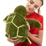 Suurte Silmadega Mere Kilpkonna Pehme M&auml;nguasi S&otilde;brale, 30 cm