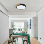 Laevalgustid, 24W kaasaegne puidust LED laevalgusti, k&uuml;lm valge 6000K, ?305cm