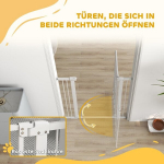 Koerte turvaait, 76-104 cm, paigaldus ilma puurimiseta, trepikaitse