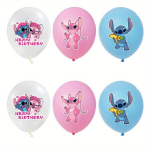 Disney Stitch Roosa S&uuml;nnip&auml;evapeo Komplekt - Sisaldab Bannereid ja &Otilde;hupalle., 1 vnt