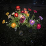 Seitse Pead Lillelamp, P&auml;ikesepatarei Aialamp LED Maalamp., Violetinė