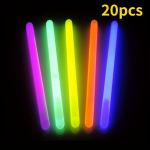 20tk Helendavad Helkurkepid &Ouml;iseks Kalap&uuml;&uuml;giks - Parandage Saaki Fluorestseeruva Valgusega., 4mm MIX spalva