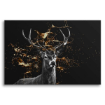 Stiilne l&otilde;uendimaal elutuppa Majestic Deer Gold paint 60x90