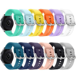 22mm 20mm Silikoonist Kella Rihm Samsung Galaxy Watch 3 45MM Active 2 Sport S2 S3 GT Amazfit Gtr Ametlik V&auml;rv Pannal Kella Rihm