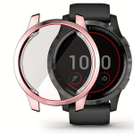 Nutikell Premium TPU Katte Garmin Venu 2/2S & Vivoactive 4S/4 Kaitse&uuml;mbris Aksessuaarid, Auksinės spalvos