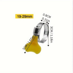 10/40tk V&otilde;tmet&uuml;&uuml;pi Plastikust K&auml;epide Reguleeritav Roostevaba Terase Toruklambrid, 16-25(2,54cm)10vnt