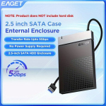 USB pulk EAGET USB 3.0 kuni SATA III 2.5-tollise K&otilde;vaketta Korpus - Kiire 5Gbps T&ouml;&ouml;riistavaba HDD/SSD Karp UASP-ga 7mm/9.5mm Ketastele, &Uuml;hilduv PC, PS4, Xbox, TVga