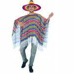 Mehhiko unisex v&auml;rviline poncho