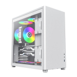 Coil torn atx midi usb 3.0 arvuti arvuti korpus m&auml;ngimine klaasist valge s&auml;de pro