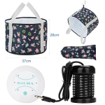 Jalavann Electric FootBath Detox Ionic Cleanse koos kokkupandava kotiga Whirlpool Care Arrays Aqua Therapy Foot Spa Bath Masseerijad