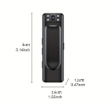 Kantav Keha Kaamera Heliga - Laetav Liitiumaku, USB Topeltkasutus, Infrapuna &Ouml;&ouml;n&auml;gemine.