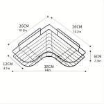 Nurgariiul Vannitoale - Seinale Kinnituv, Puuri Vaba, &Scaron;ampooni ja Kosmeetika jaoks.