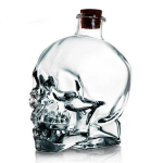 Klaasist Kolju Veinipudel, Veinipruulimise Pudelid. , 400 ml