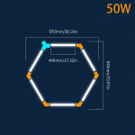 1tk Garaaži Valgusti Kuusnurk LED Lamp, Suure Tõhususega Kenyja LED Valgusti.