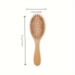 1tk Tervislik Juuksehari - Professionaalne Puidust Massaažikamm Peahoolduseks - Bambusest Juuksehari , C
