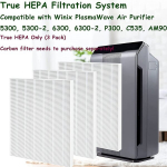 Winix Plasmawave &otilde;hupuhasti asendusfiltrid - 2 True Hepa 21 ja 8 s&uuml;sinik eel-filtrid.