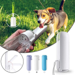 Klaasid, tassid, kannud, 420 ml kokkupandav koera veepudel, BPA-vaba, puhastusharjaga, valge