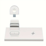 AIREDGER 3-in-1 Kiire Juhtmevaba Laadimisjaam, USB-C., Baltas