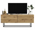 TV-kapp Meble Lindner 120 cm artisan tamm matt, metallraam